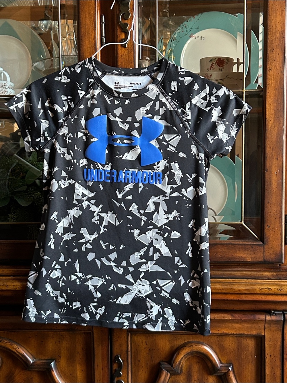 Under Armour Black Graphic Tee with Blue Logo